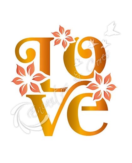 STENCIL LITOARTE STX-183 LOVE